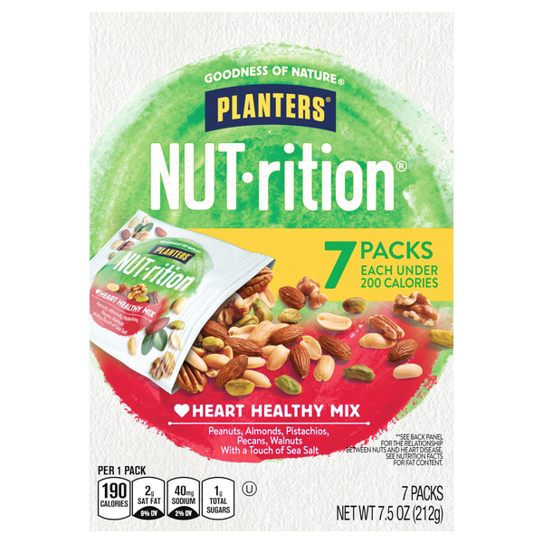 Planters NUT-rition Heart Healthy Mix - 7 ct