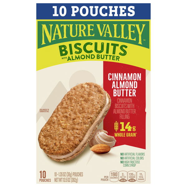 Nature Valley Cinnamon Almond Butter Biscuits - 10 ct