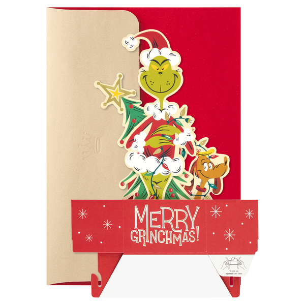 Hallmark Dr. Seuss Grinch Pop-Up Christmas Card Merry Grinchmas