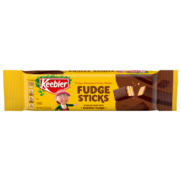 Keebler Fudge Sticks Original Fudge Covered Creme Wafer Cookies