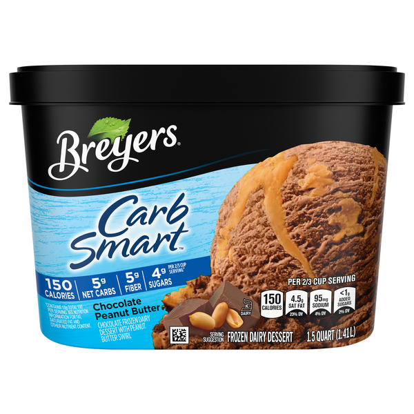 Save on Breyers Carb Smart Frozen Dairy Dessert Chocolate Peanut Butter