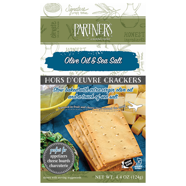 Partners Olive Oil & Sea Salt Hors D'Oeuvre Crackers