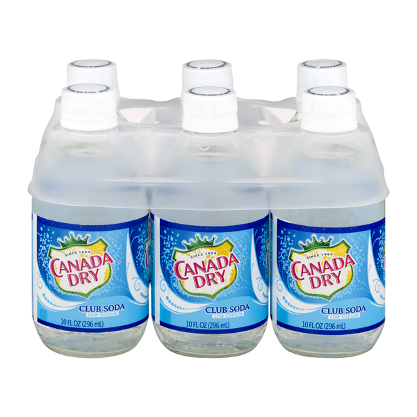 Canada Dry Low Sodium Club Soda - 6 pk