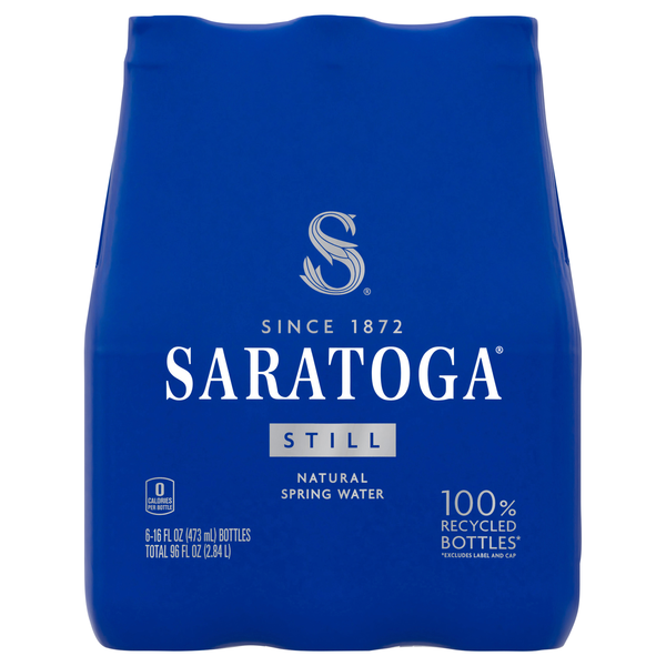 Saratoga Still Natural Spring Water - 6 pk
