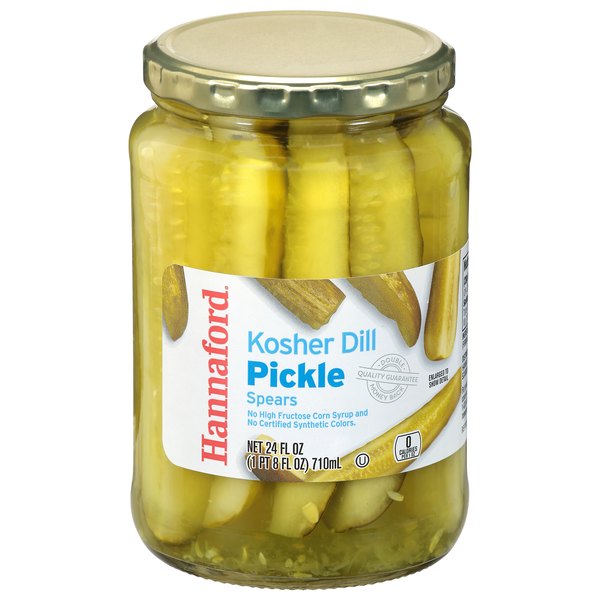 Hannaford Fresh Pack Kosher Dill Pickle Spears