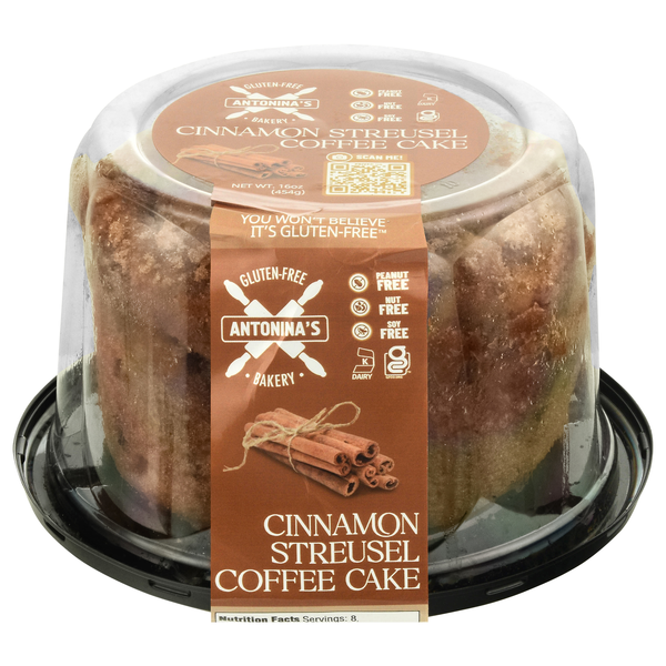 Antonina's Gluten Free Bakery Cinnamon Streusel Coffee Cake