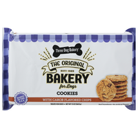 Three Dog Bakery Carob Flavored Chips Cookies Dog Treats