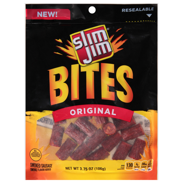Slim Jim Bites Original Smoked Sausage