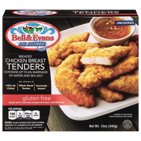 Bell & Evans Gluten Free Breaded Chicken Breast Tenders Frozen