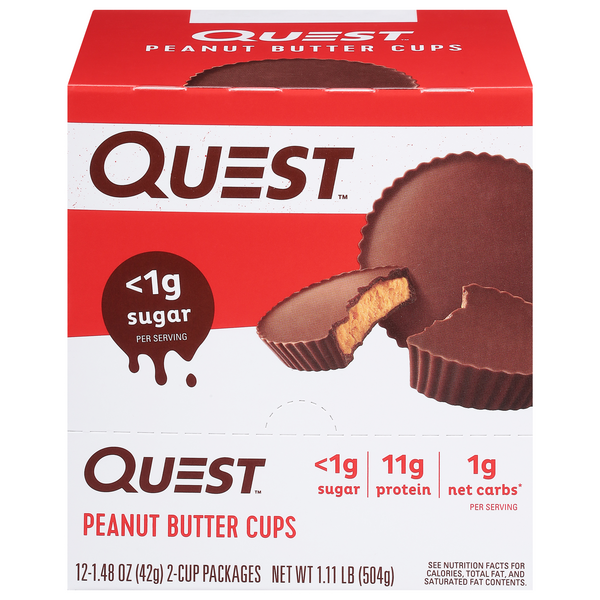Quest Keto Friendly 11g Protein Peanut Butter Cups - 12 ct