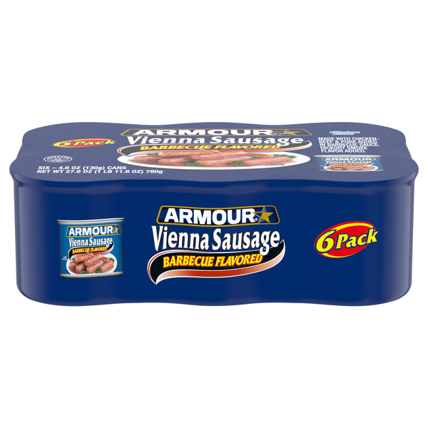 Armour Star Barbecue Flavored Vienna Sausage - 6 ct