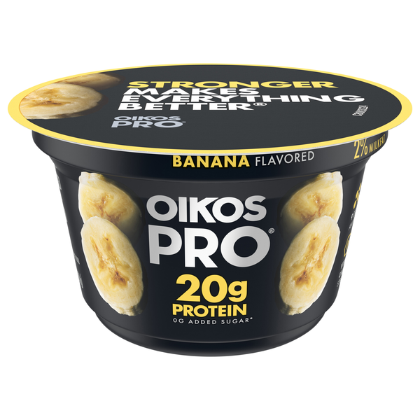 Oikos PRO 20g Protein Banana Cultured Ultra-Filtered Milk Yogurt Cup
