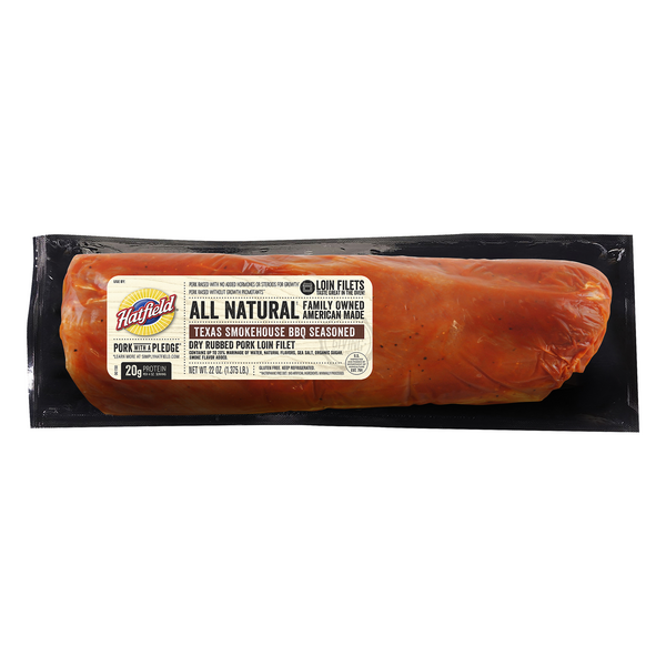 Save on Hatfield Dry Rub Pork Loin Fillet Texas Smokehouse BBQ Seasoned