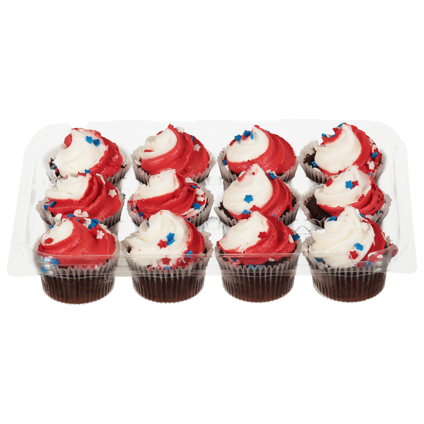 Food Lion Patriotic Chocolate Cupcakes - 12 ct