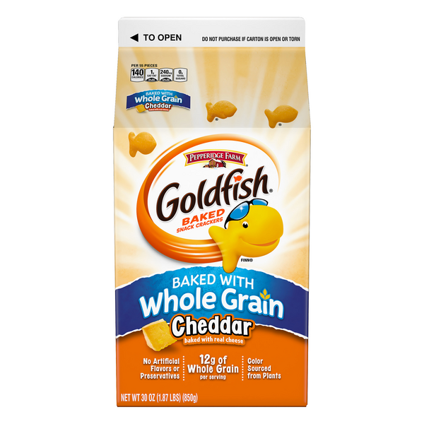 Save on Pepperidge Farm Goldfish Baked Snack Crackers Whole Grain