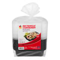 Our Brand Rectangle Container & Lids 38 oz Value Pack