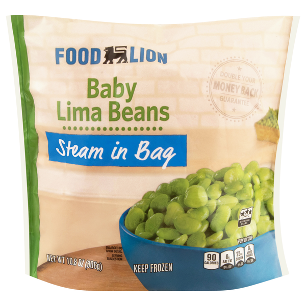 Food Lion Steam in Bag Baby Lima Beans Frozen