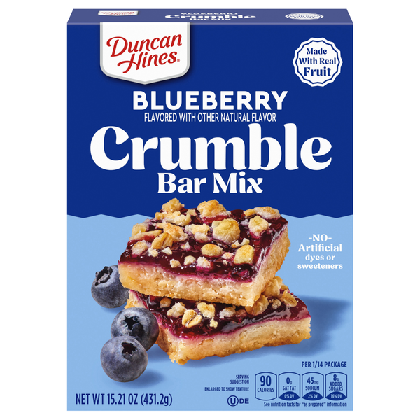 Duncan Hines Blueberry Crumble Bar Mix