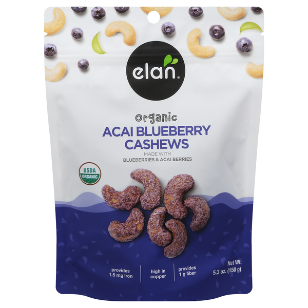 Elan Organic Cashews Acai Blueberry