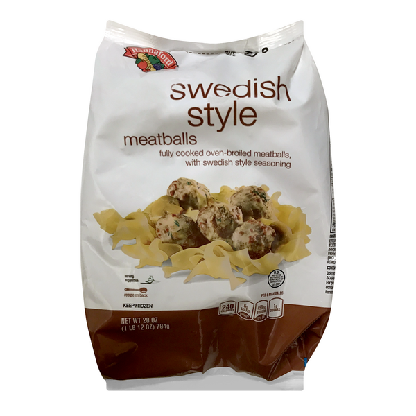 Hannaford Swedish Style Meatballs Frozen