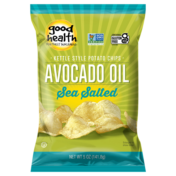 Good Health Gluten Free Sea Salted Avocado Oil Kettle Style Potato Chips