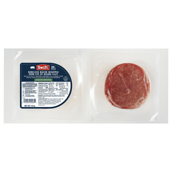 Save on Swift Bacon Wrapped Pork Eye of Round Filet Boneless Order