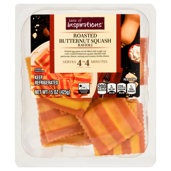 Taste of Inspirations Roasted Butternut Squash Ravioli Pasta Fresh