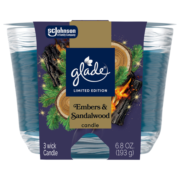 Glade Embers & Sandalwood 3-Wick Candle