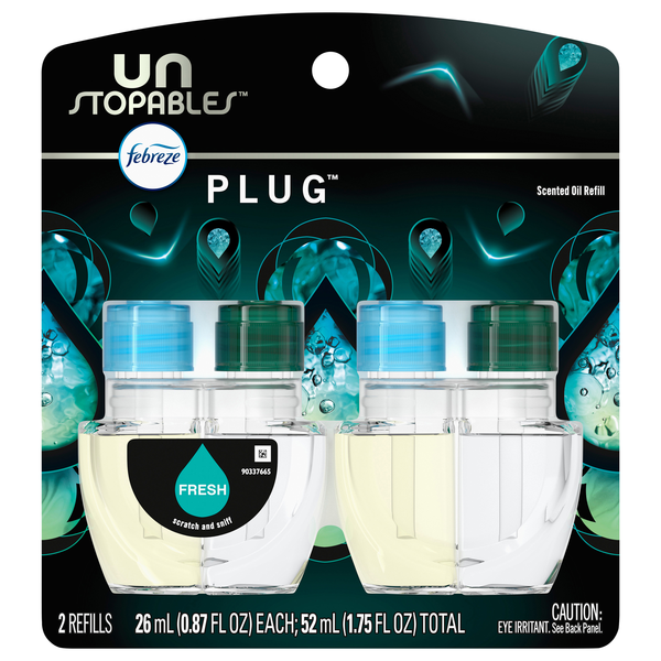 Febreze PLUG Unstopables Fresh Scented Oil Refills - 2 ct