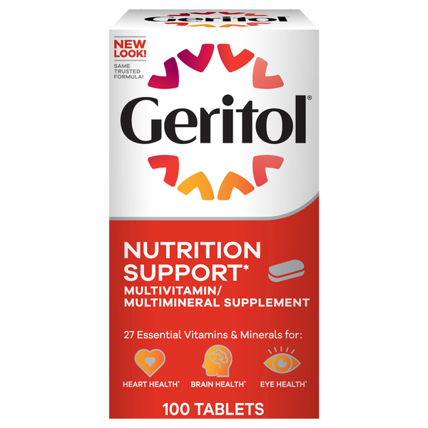 Geritol Multivitamin Nutrition Support Tablets
