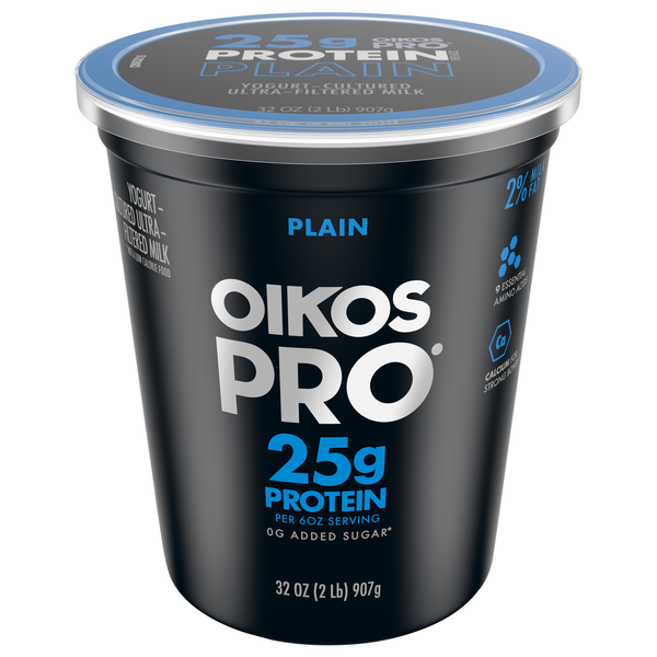Oikos PRO 25g Protein Plain Cultured Ultra-Filtered Milk Yogurt