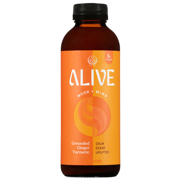 GT's Alive Ginger Turmeric Ancient Mushroom Elixir Refrigerated