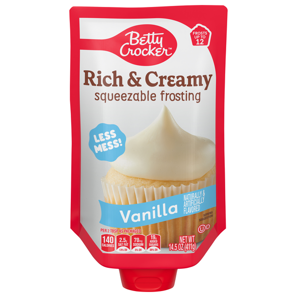 Betty Crocker Rich & Creamy Vanilla Squeezable Frosting