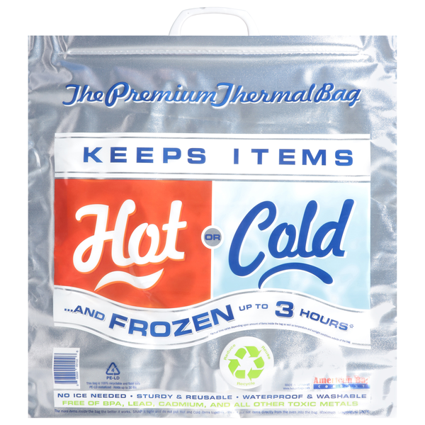 American Bag Thermal Bag Hot or Cold & Frozen