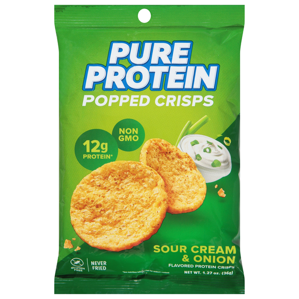 Pure Protein Sour Cream & Onion Flavored Popped Protein Crisps