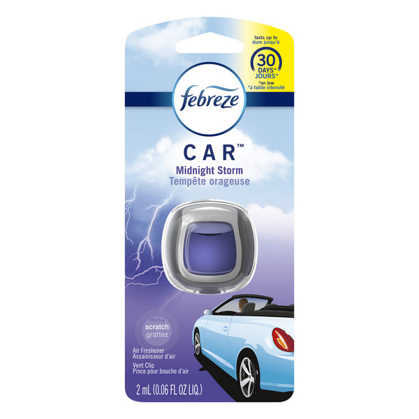 Febreze Car Midnight Storm Air Freshener Vent Clip