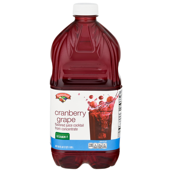 Hannaford Juice Cocktail Grape Cranberry