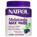 Natrol Blueberry Flavor Maximum Strength 10mg Melatonin Gummies