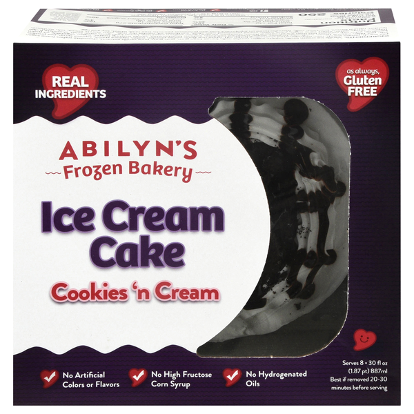 Abilyn's Cookies & Cream Ice Cream Cake Frozen