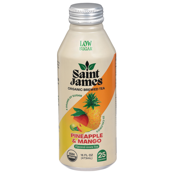 Saint James Organic Pineapple & Mango Green Iced Tea