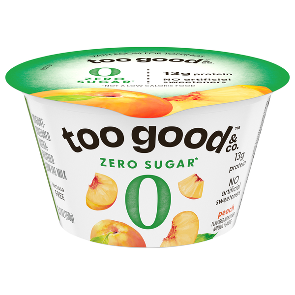Too Good & Co. Zero Sugar Peach Yogurt Cup