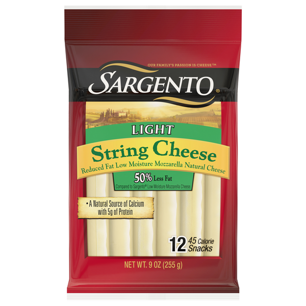 Save on Sargento Mozzarella String Cheese Snacks Light Natural 12 ct