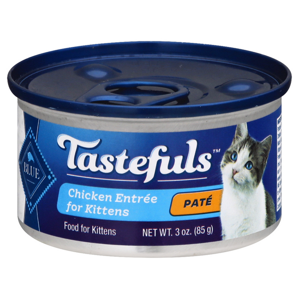 Save on BLUE Tastefuls Wet Kitten Food Pate Chicken Entree Natural