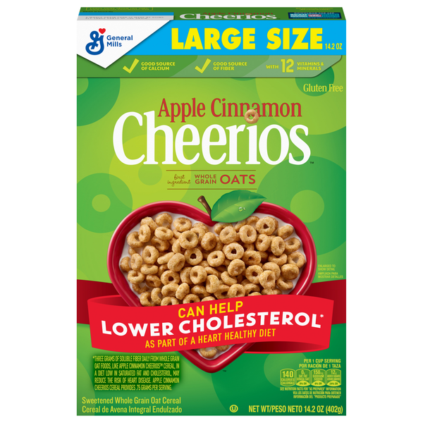 Cheerios Gluten Free Apple Cinnamon Cereal Large Size