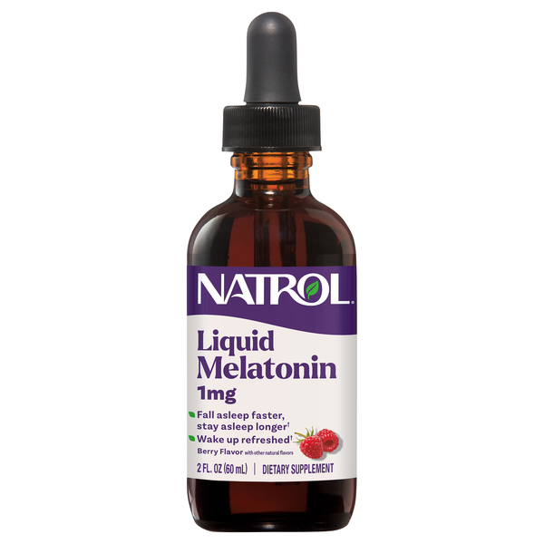 Natrol Liquid Melatonin Sleep 1mg Berry