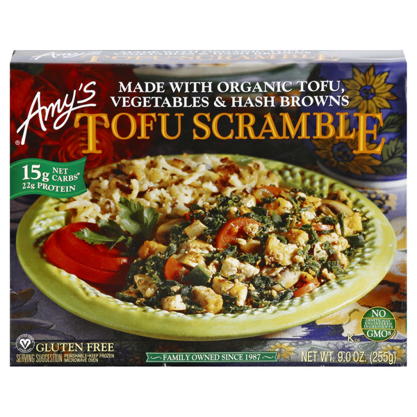 Save on Amy's Tofu Scramble with Hash Browns & Veggies Gluten Free