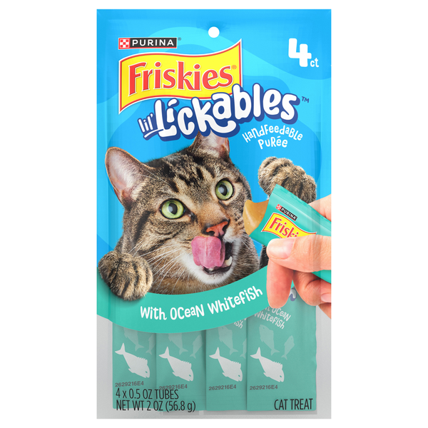Friskies lil' Lickables Ocean Whitefish Cat Treats - 4 ct