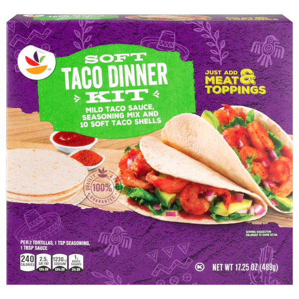 Giant Soft Taco Dinner Kit - 10 ct