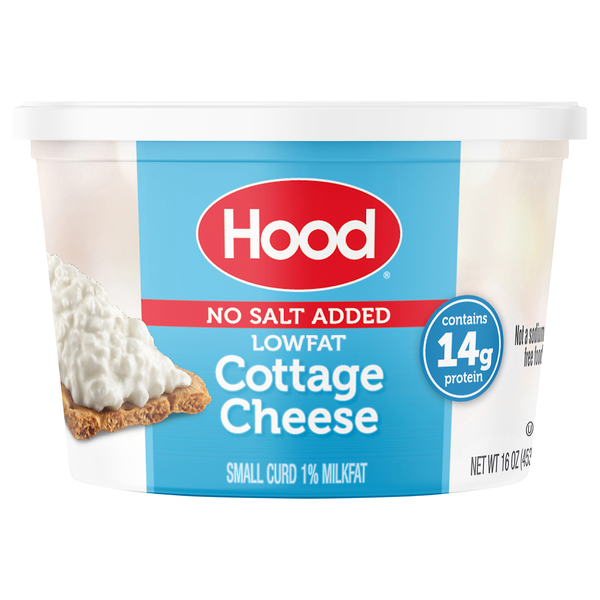 Hood No Salt Added 1% Low Fat Small Curd Cottage Cheese