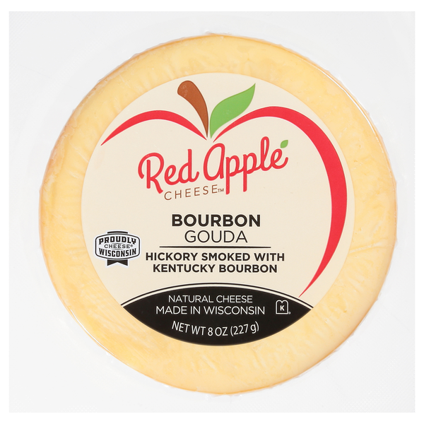 Red Apple Hickory Smoked Bourbon Gouda Cheese Wheel